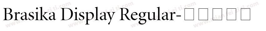 Brasika Display Regular字体转换